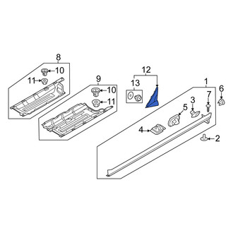 Kia OE - Right Outer Body A-Pillar Trim Panel