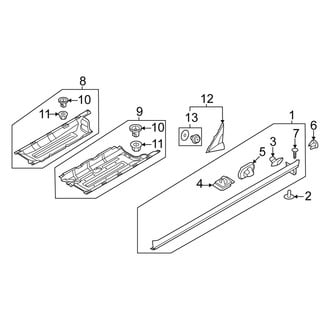 Kia OE - Pillars, Rocker & Floor - Exterior Trim (EX / LX / SX / SX Prestige / X-Line / X-Pro / X-Pro Prestige)