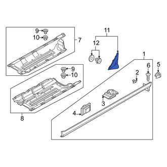 Kia OE - Left Outer Body A-Pillar Trim Panel
