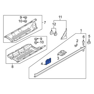 Kia OE - Rocker Panel Molding Clip