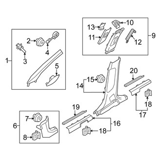 Kia OE - Pillars, Rocker & Floor - Interior Trim