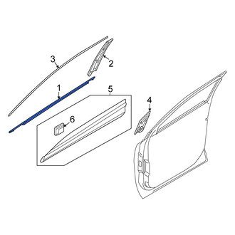 Kia OE - Rear Right Door Belt Molding