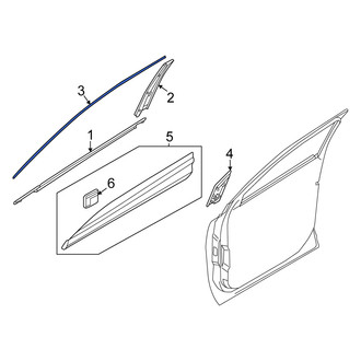 Kia OE - Rear Left Door Reveal Molding