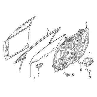 Kia OE - Front Door - Glass & Hardware
