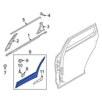 Kia OE - Front Right Door Molding