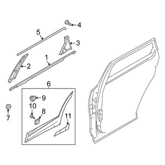 Kia OE - Rear Door - Exterior Trim