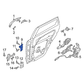 Kia OE - Rear Right Upper Door Hinge