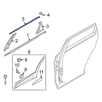 Kia OE - Rear Right Door Reveal Molding