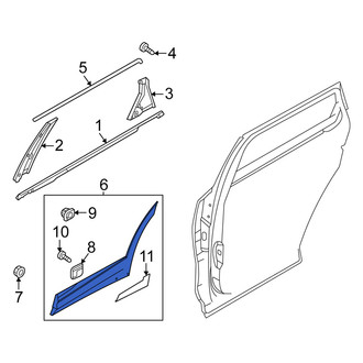 Kia OE - Rear Right Door Molding