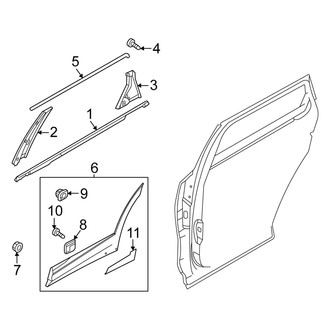 Kia OE - Rear Door - Exterior Trim