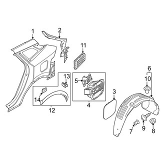 Kia OE - Quarter Panel & Components (EX / LX / SX / SX Prestige / X-Line / X-Pro / X-Pro Prestige)