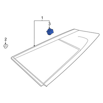 Kia OE - Quarter Panel Glass Clip