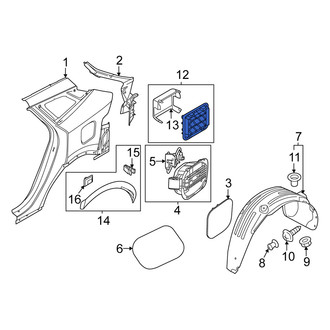 Kia OE - Rear Quarter Panel Vent