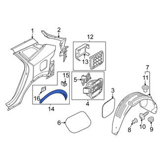 Kia OE - Front Right Wheel Arch Molding