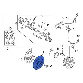 Kia OE - Front Disc Brake Rotor