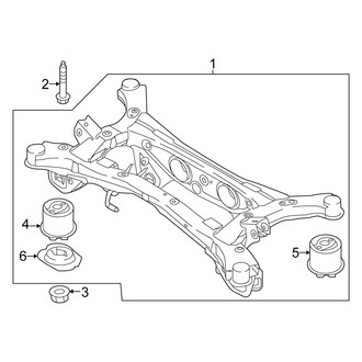 Kia OE - Rear Suspension - Suspension Mounting (FWD)