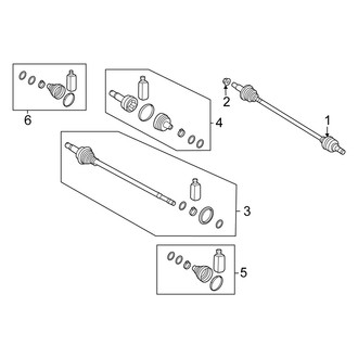 Kia OE - Rear Suspension - Drive Axles (EX / LX / SX / SX Prestige / X-Line / X-Pro Prestige AWD)
