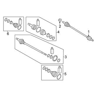 Kia OE - Rear Suspension - Drive Axles (EX / LX / SX / SX Prestige / X-Line / X-Pro Prestige AWD)