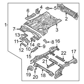 Kia OE - Rear Body & Floor (EX / LX / SX / SX Prestige / X-Line / X-Pro / X-Pro Prestige)