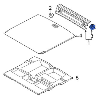Kia OE - Liftgate Trim Scuff Plate Clip