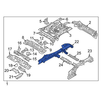 Kia OE - Rear Right Frame Side Member Assembly