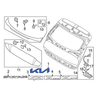 Kia OE - Rear Hatch Emblem
