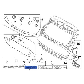 Kia OE - Rear Hatch Emblem