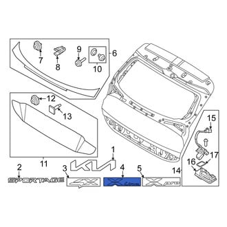 Kia OE - Rear Hatch Emblem