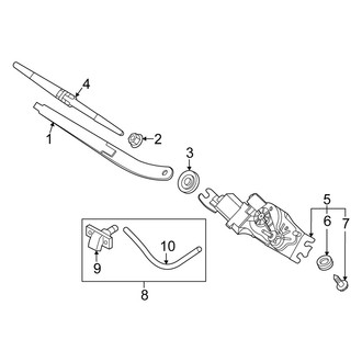 Kia OE - Lift Gate - Wiper & Washer Components (EX / LX / SX / SX Prestige / X-Line / X-Pro / X-Pro Prestige)