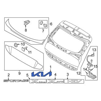 Kia OE - Rear Hatch Emblem