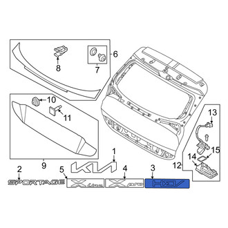 Kia OE - Rear Hatch Emblem