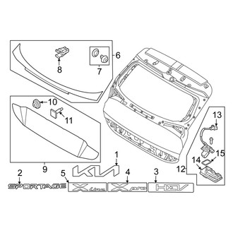 Kia OE - Lift Gate - Exterior Trim