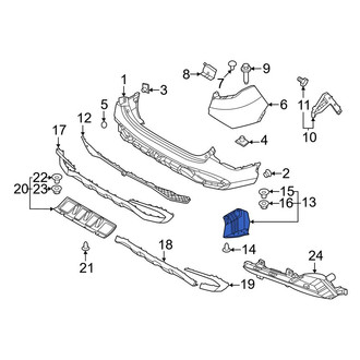 Kia OE - Rear Right Bumper Splash Shield