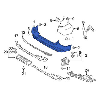 Kia OE - Rear Left Upper Bumper Cover