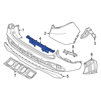 Kia OE - Rear Right Bumper Cover Bracket