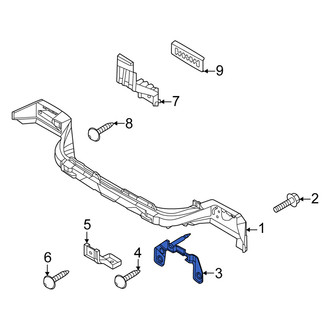 Kia OE - Rear Left Bumper Impact Bar Bracket