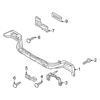 Kia OE - Rear Bumper - Bumper & Components (Structure & Mounting), (EX / LX / SX / SX Prestige)