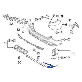 Kia OE - Rear Left Bumper Trim
