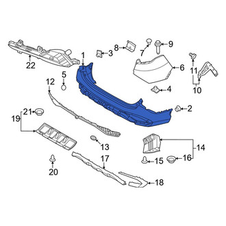 Kia OE - Rear Left Upper Bumper Cover