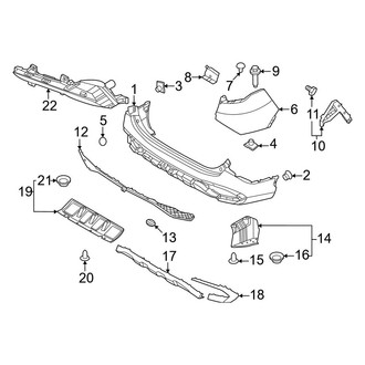 Kia OE - Rear Bumper - Bumper & Components (Bumper Cover & Trim)