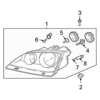 Kia OE - Front Lamps - Headlamp Components