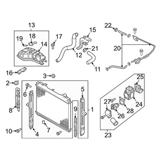 Kia OE - Cooling - Radiator & Components (3.5L)