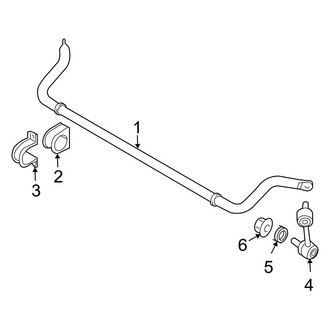 Kia OE - Front Suspension - Stabilizer Bar & Components (EX / LX 4WD)
