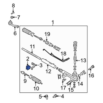 Kia OE - Right Rack and Pinion Mount Bushing