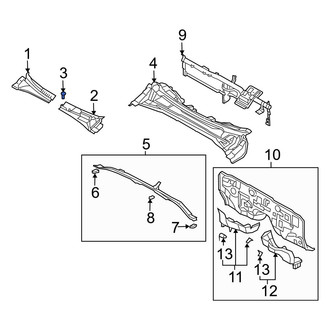 Kia OE - Cowl Cover Clip