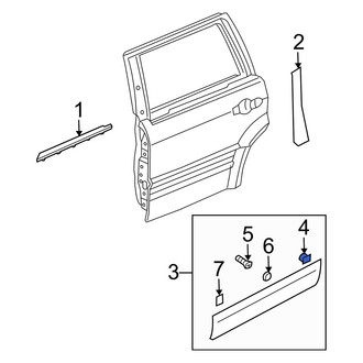 Kia OE - Door Molding Clip