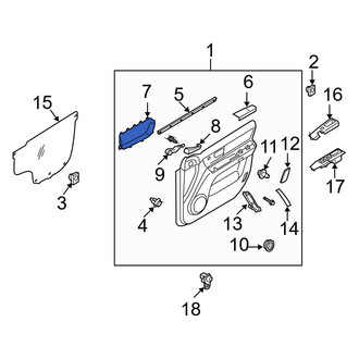 Kia OE - Front Left Door Trim Panel Pocket