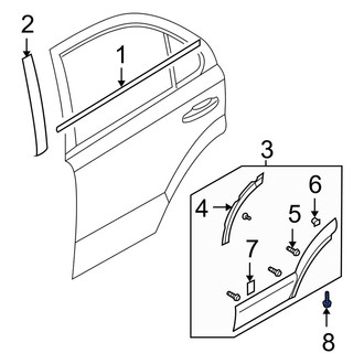 Kia OE - Door Molding Screw