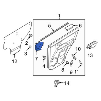 Kia OE - Front Left Door Trim Panel Pocket