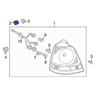 Kia OE - Upper Outer Tail Light Grommet